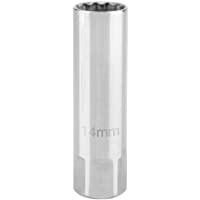 Hechizo de enchufe de bujía- 14 mm de pared delgada magnética Desmontaje de llave de remoción de enchufe de bujía para C…